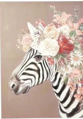 Lei Billede 50x70 cm. fra Speedtsberg - Zebra