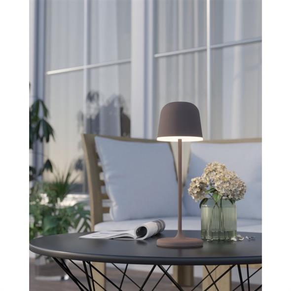 MANNERA LED BORDLAMPE - Rustbrun