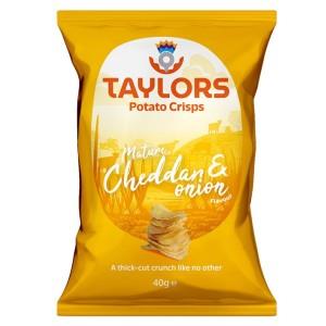 Taylors Potato Crisps - Matur Cheddar & Onion